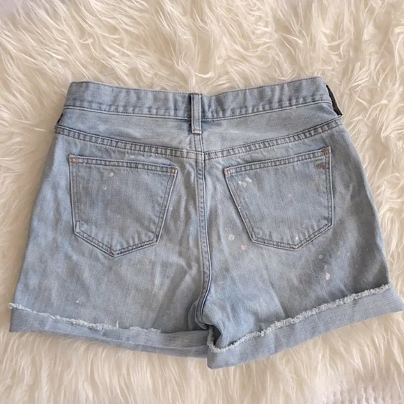 Madewell Paint Splatter Denim Cutoff Shorts - Picture 4 of 8